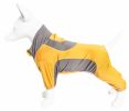 Pet Life Active 'Warm-Pup' Heathered Performance 4-Way Stretch Two-Toned Full Body Warm Up