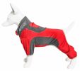 Pet Life Active 'Warm-Pup' Heathered Performance 4-Way Stretch Two-Toned Full Body Warm Up